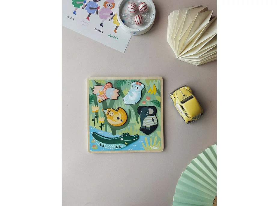 Vilac Senzorické vkládací puzzle Jungle