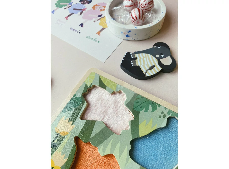 Vilac Senzorické vkládací puzzle Jungle