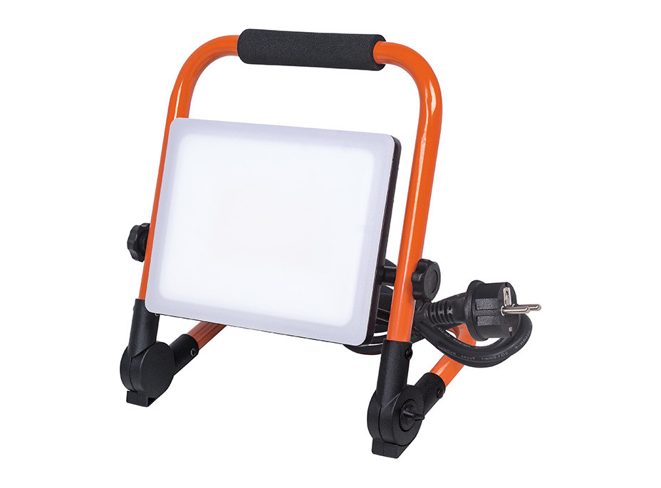 Solight LED reflektor se sklopným stojanem, 50W, 4500lm, 4000K, kabel se zástrčkou, IP65
