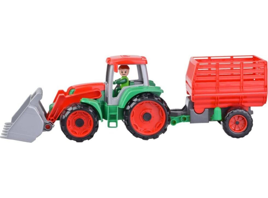 Lena Truxx Traktor s vlekem na seno, ozdobný karton