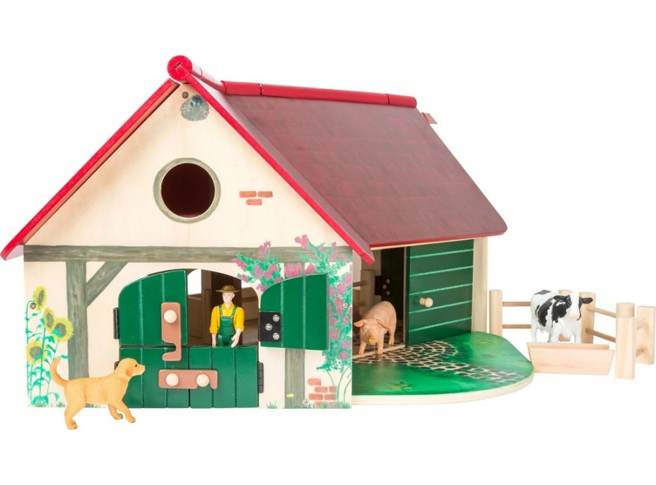 small foot Dřevěná farma se zvířátky