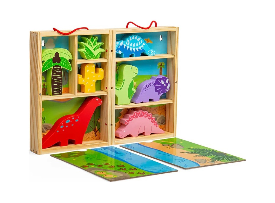 Bigjigs Toys Krabička na hraní dinosauři