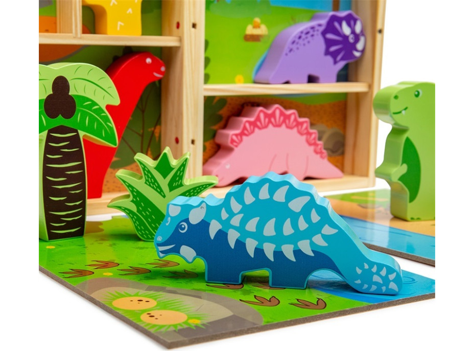 Bigjigs Toys Krabička na hraní dinosauři