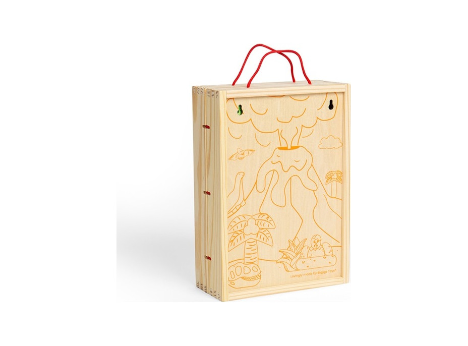 Bigjigs Toys Krabička na hraní dinosauři
