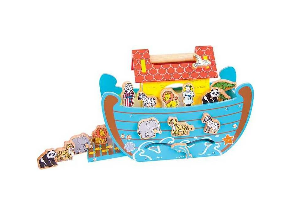 Bigjigs Toys Dřevěná Noemova archa
