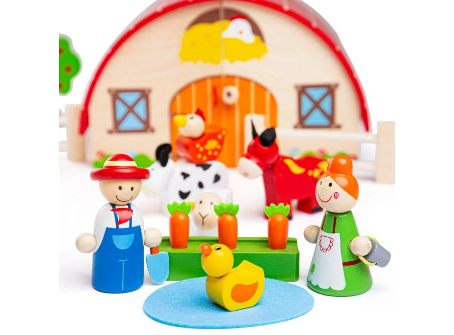 Bigjigs Toys Farma v kufříku