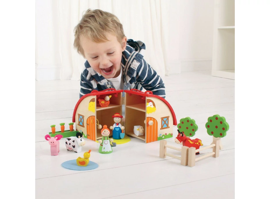 Bigjigs Toys Farma v kufříku