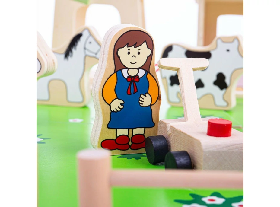Bigjigs Toys Velká dřevěná farma