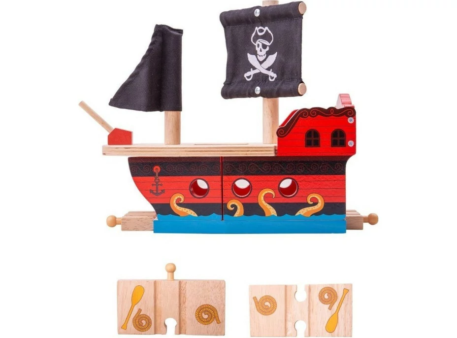 Bigjigs Rail Pirátská galéra