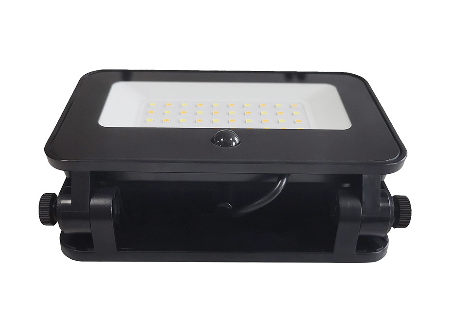 Solight LED solární světélko se senzorem, 6W, 660lm, 3CCT, Li-Ion, černá