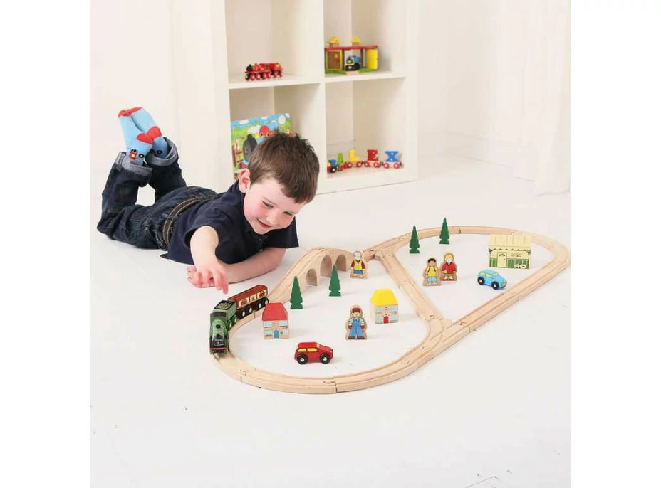 Bigjigs Rail Dřevěná vláčkodráha Flying scotsman