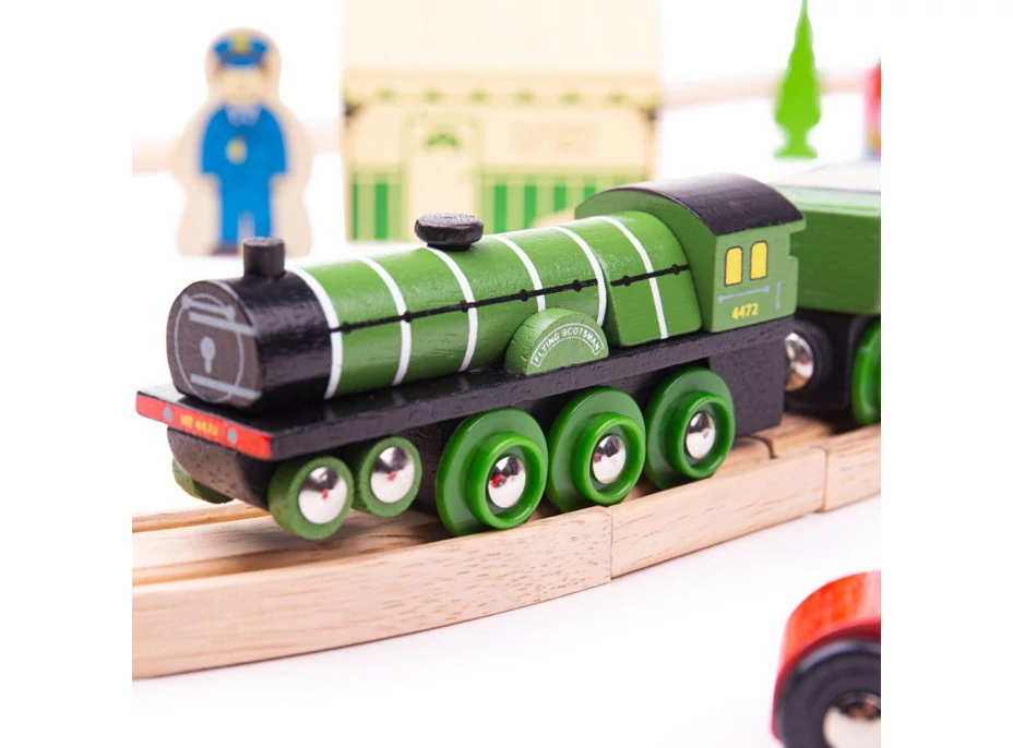 Bigjigs Rail Dřevěná vláčkodráha Flying scotsman