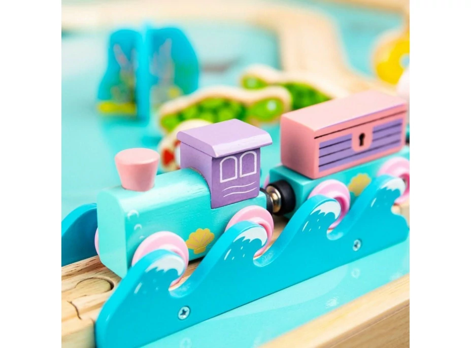 Bigjigs Rail Stolní vláčkodráha mořský svět