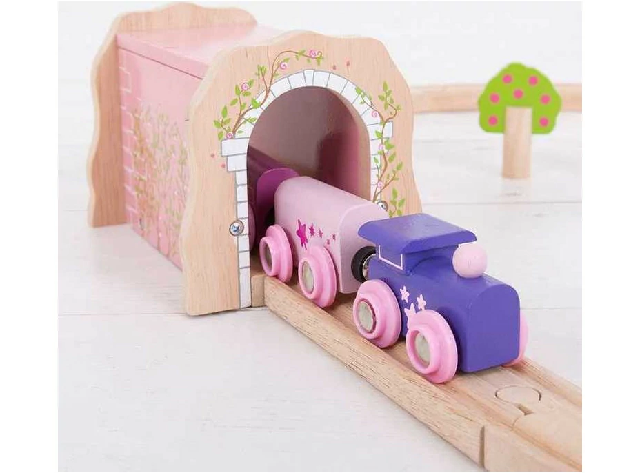 Bigjigs Rail Růžový železniční tunel