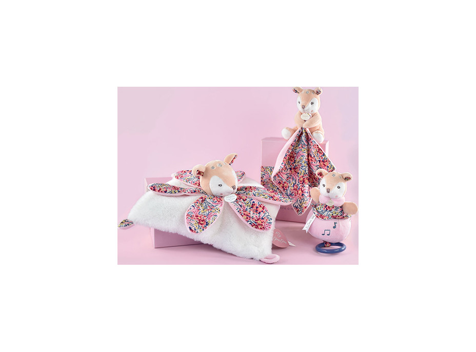 Doudou Dárková sada - Plyšová srnka hrající melodii 20 cm