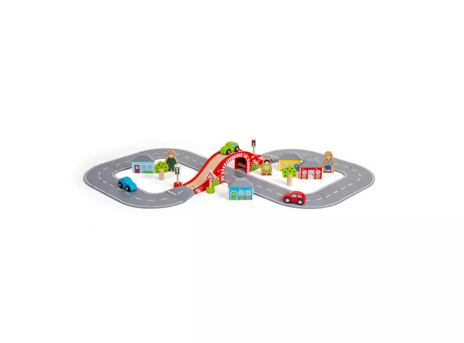 Bigjigs Rail Dřevěná silnice osmička
