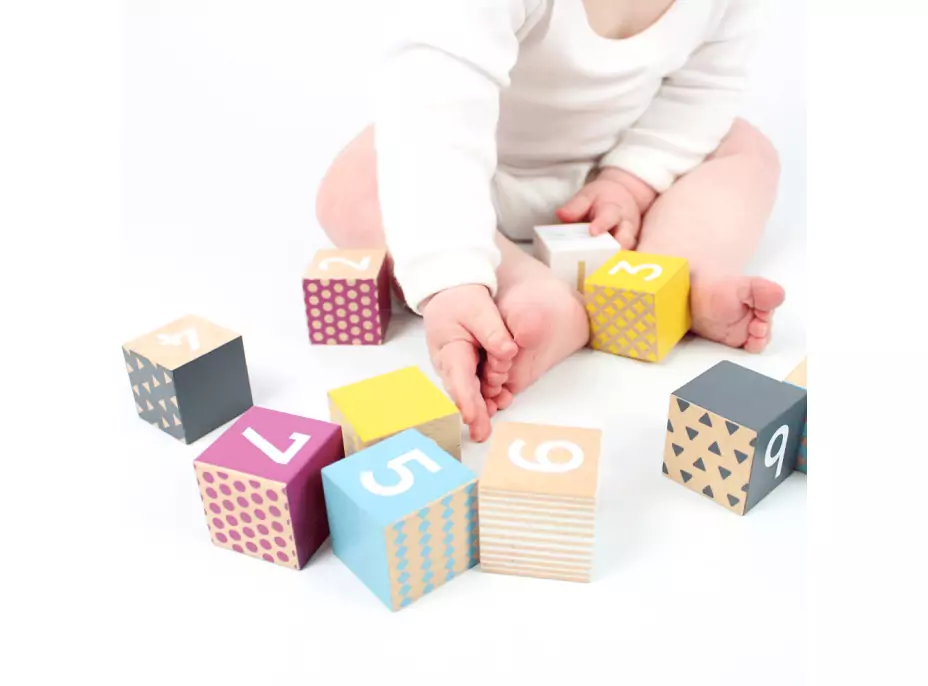 Bigjigs Toys Didaktické kostky čísla