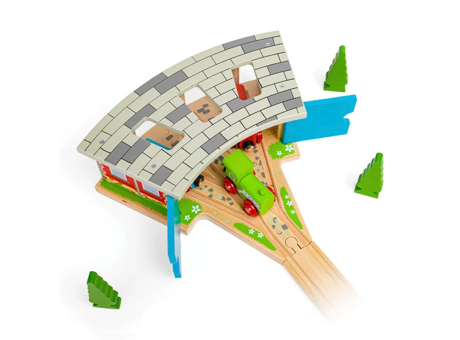 Bigjigs Rail Trojité depo s vraty