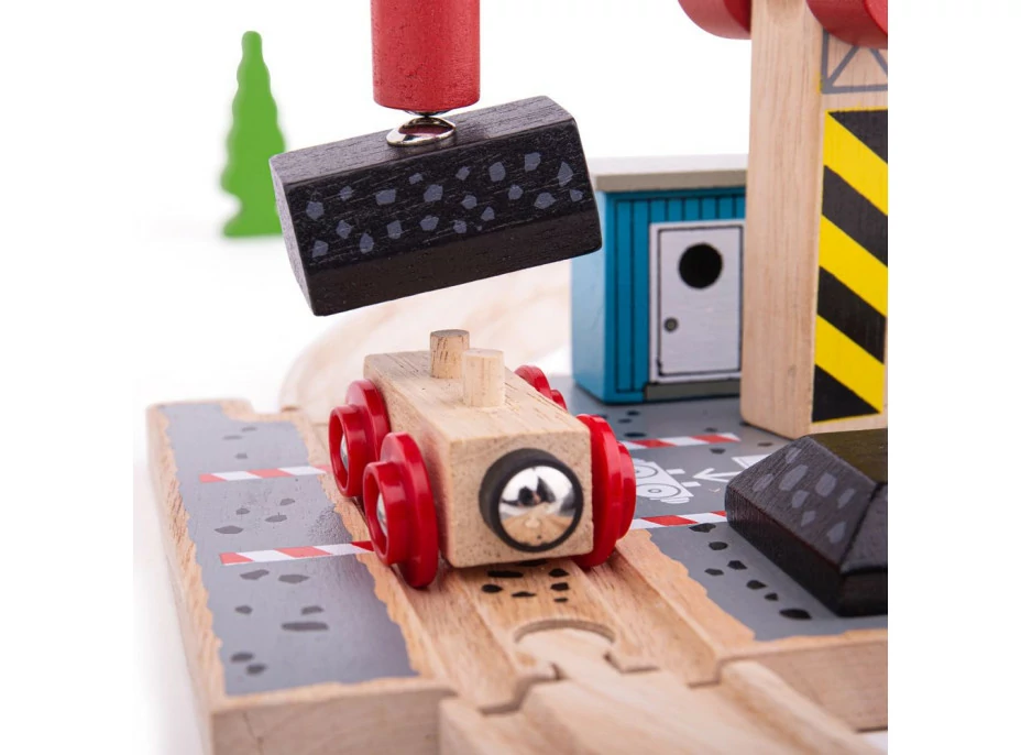 Bigjigs Rail Uhelný dok s jeřábem