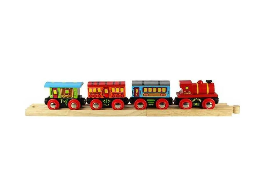 Bigjigs Rail Osobní vlak + 2 koleje
