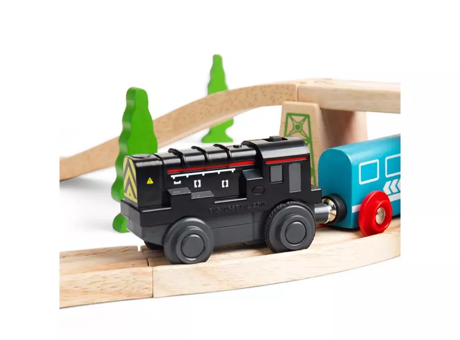 Bigjigs Rail diesel posunovací lokomotiva na baterie