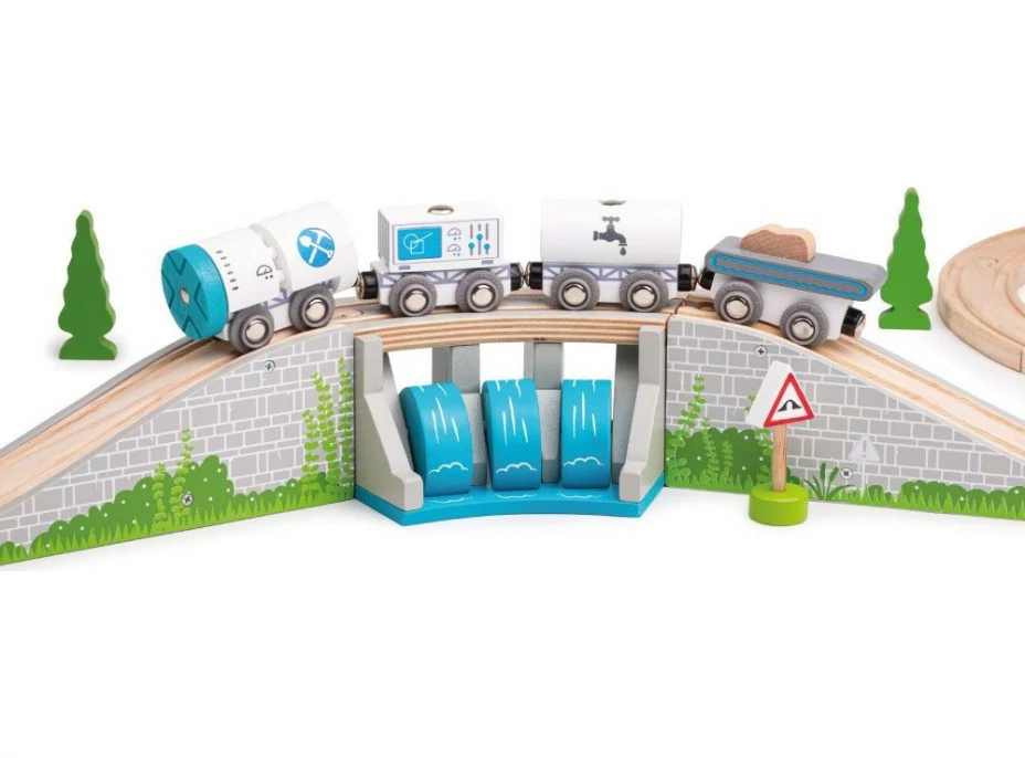 Bigjigs Rail Most s vodopádem