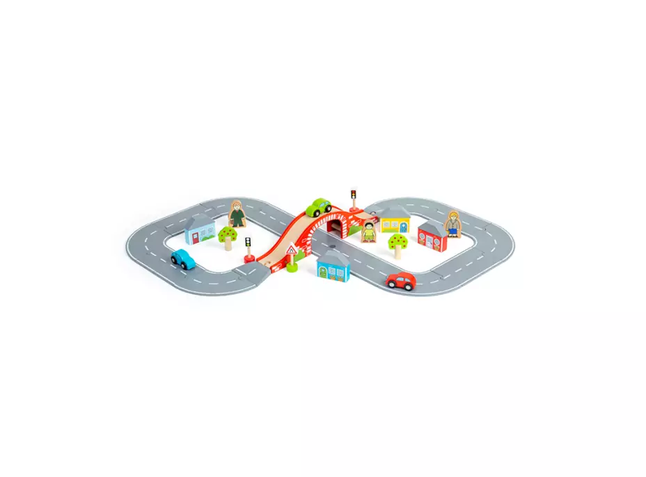 Bigjigs Rail Dřevěná silnice osmička