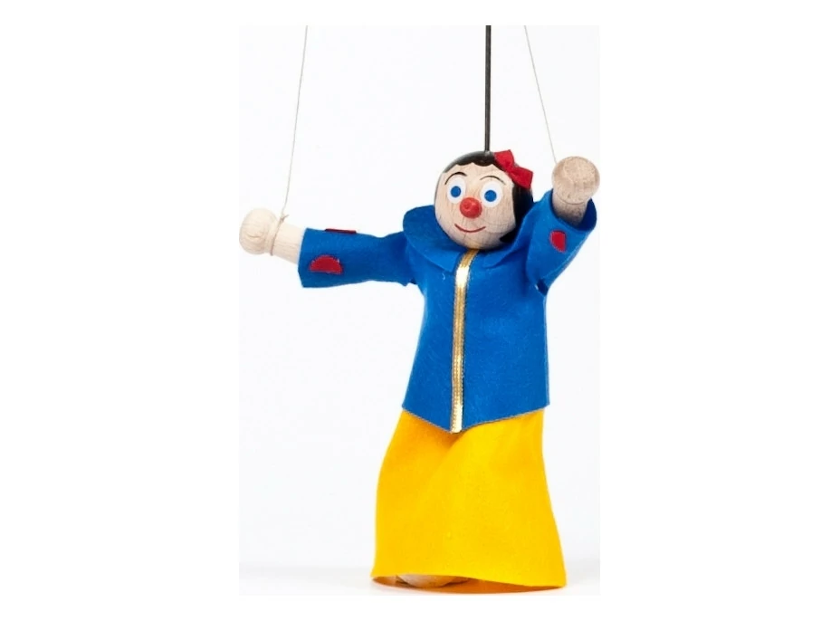 Dřevěná loutka Sněhurka