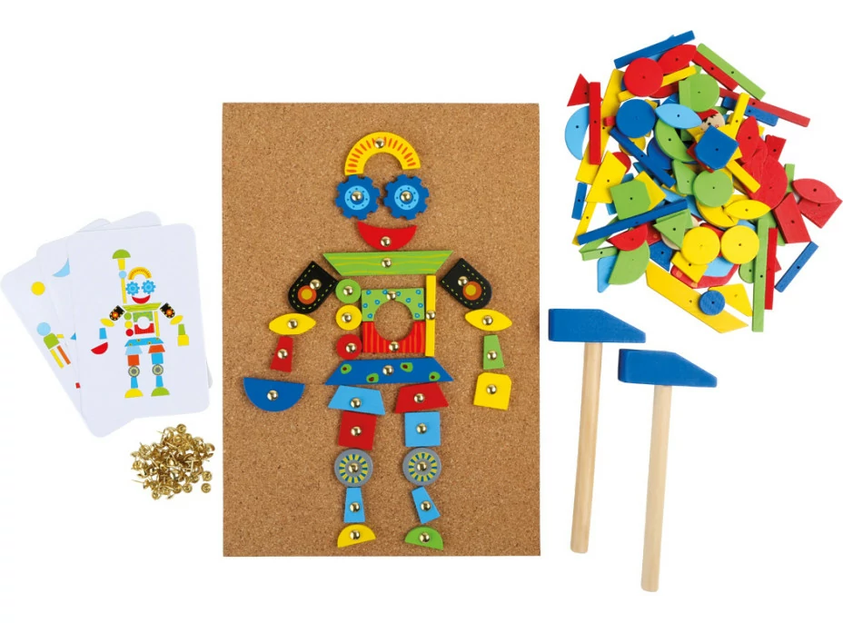small foot Dřevěná kreativní zatloukací hra