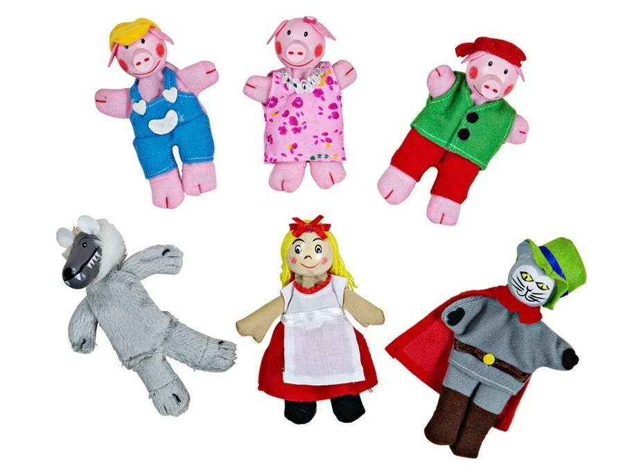 Bigjigs Toys Prstoví maňásci pohádkové postavičky