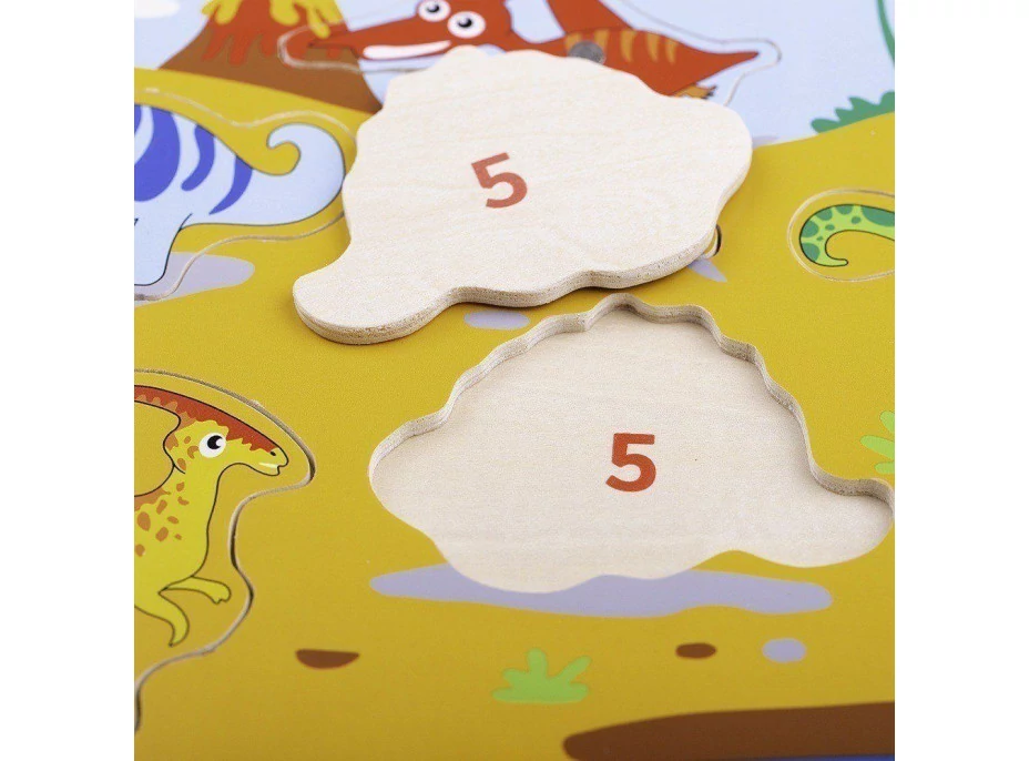 Bigjigs Toys Dřevěné chytání dinosaurů