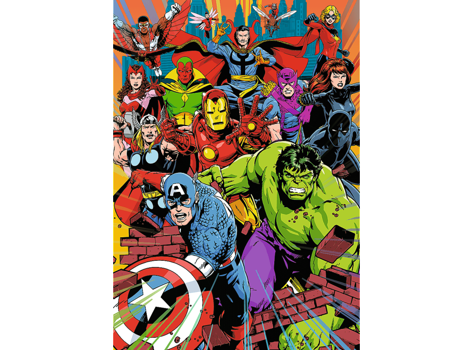 TREFL Puzzle Premium Plus Marvel: Hrdinové Marvelu 1000 dílků TREFL Puzzle Premium Plus Marvel: Hrdinové Marvelu 1000 dílků