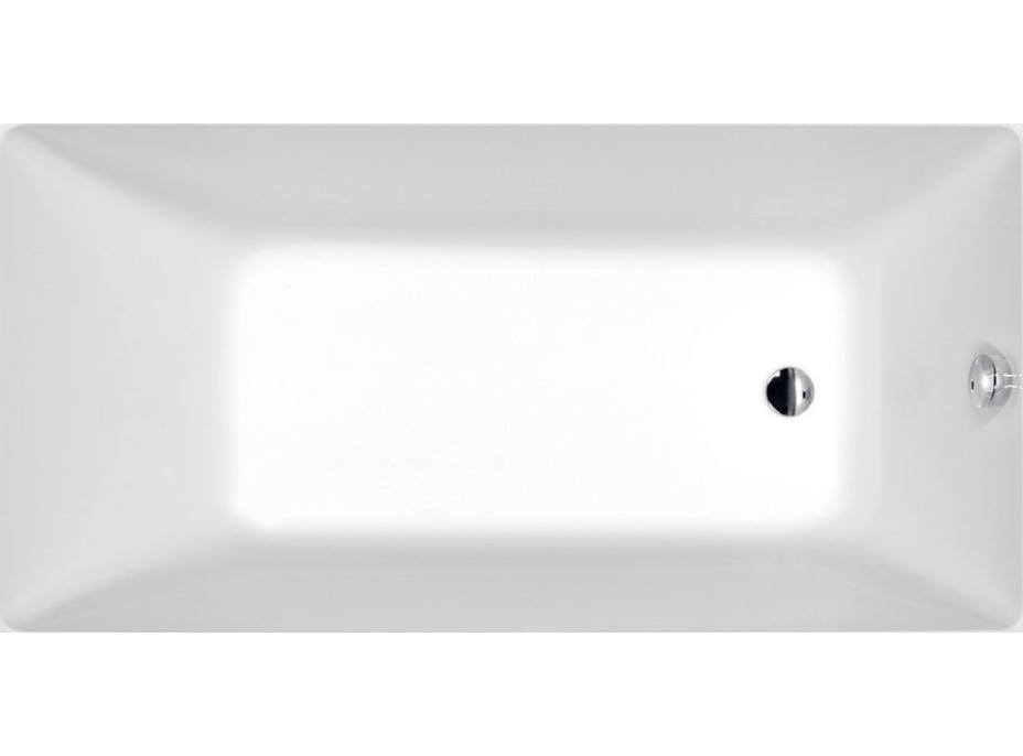 Polysan NOEMI obdélníková vana 160x80x39cm, bílá mat 71722.11