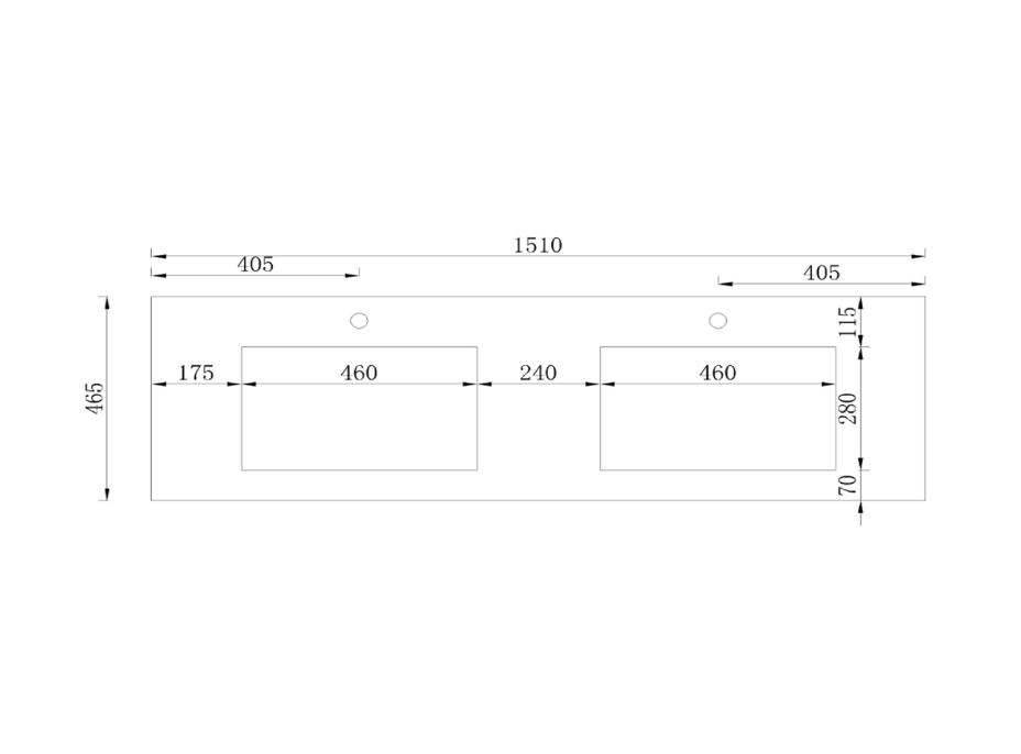 Sapho MITRA umyvadlová skříňka s umyvadlem 150x55x46 cm, bordó 2XMT0731601-150