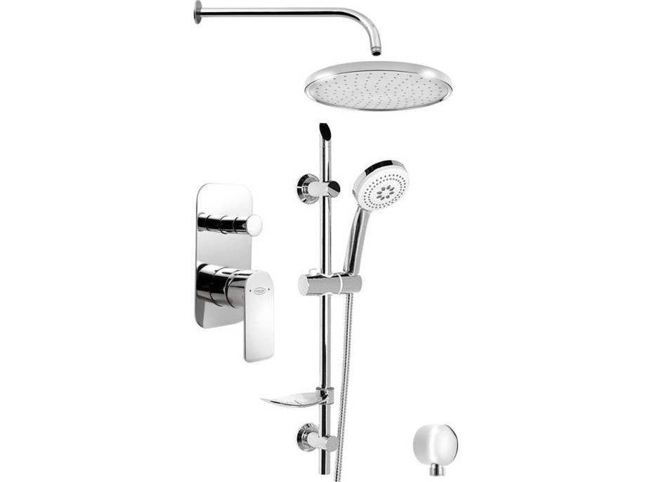 Aqualine DAPHNE podomítkový sprchový set s pákovou baterií, 2 výstupy, chrom DH944