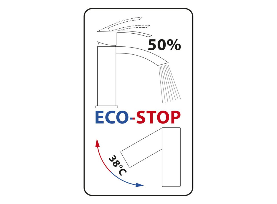 Sapho VIENNA stojánková umyvadlová baterie s výpustí, ECO karatuše, chrom VO002-01