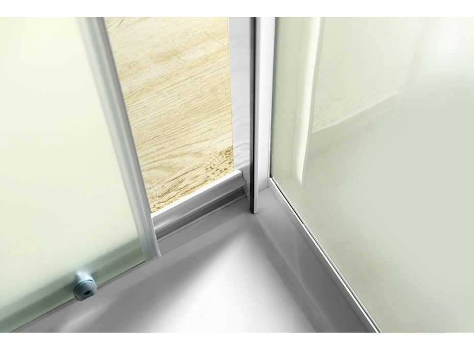Aqualine AMADEO obdélníkový sprchový kout 1000x900 mm, L/P varianta, sklo Brick BTS100BTP90