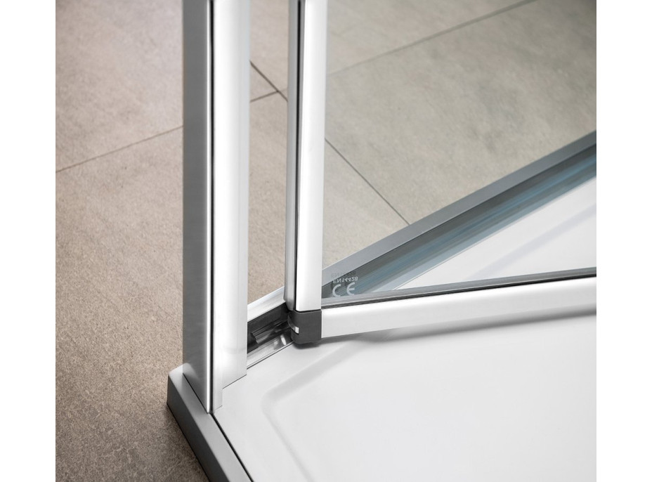 Polysan EASY čtvercový sprchový kout 700x700mm, skládací dveře, L/P varianta, čiré sklo EL1970EL3115