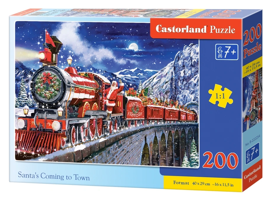 CASTORLAND Puzzle Santův příjezd 200 dílků