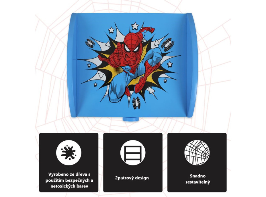 Noční stolek Spiderman - modrý