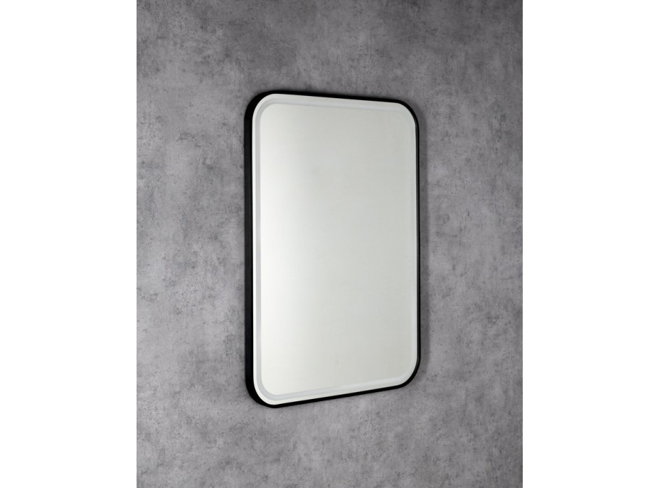 Sapho CETIS zrcadlo s LED osvětlením 60x80cm, černá mat CT080
