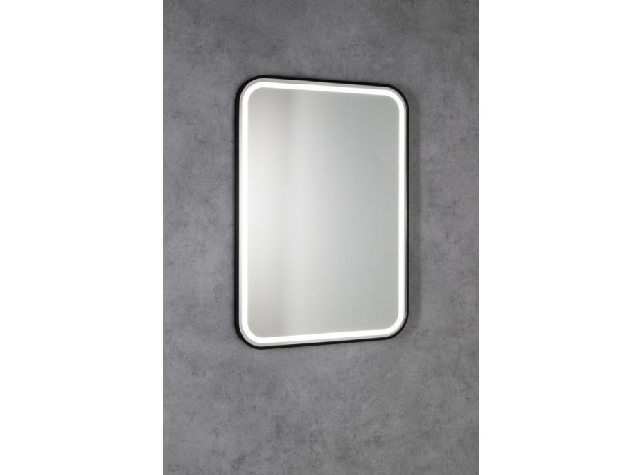 Sapho CETIS zrcadlo s LED osvětlením 60x80cm, černá mat CT080