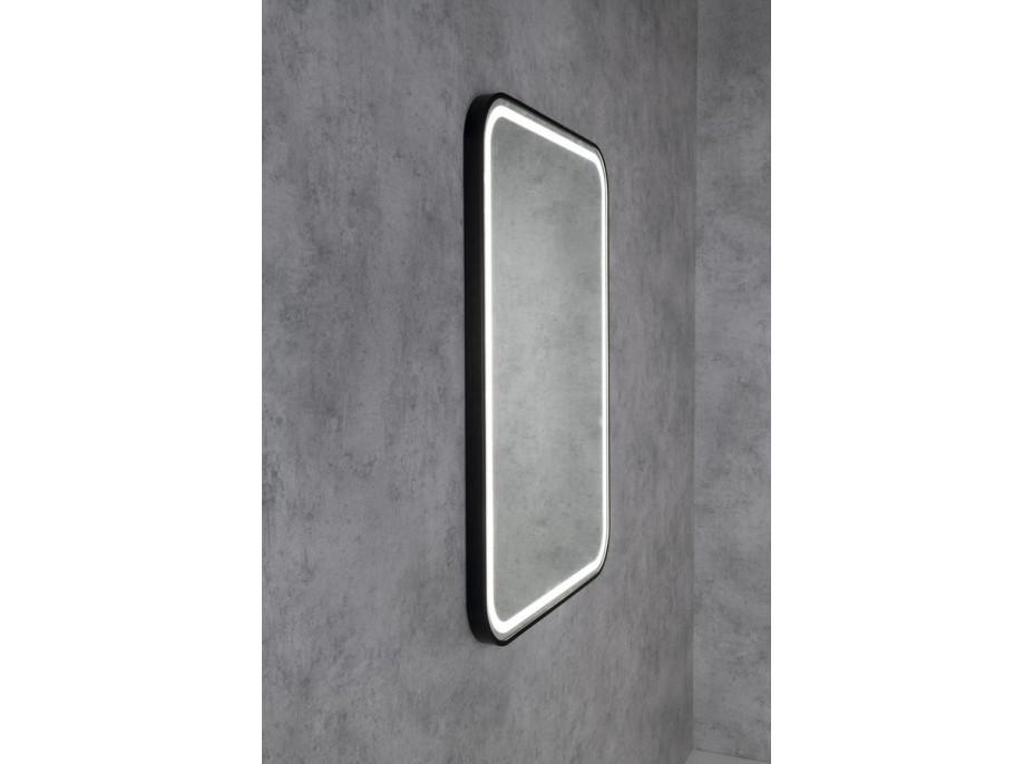 Sapho CETIS zrcadlo s LED osvětlením 60x80cm, černá mat CT080