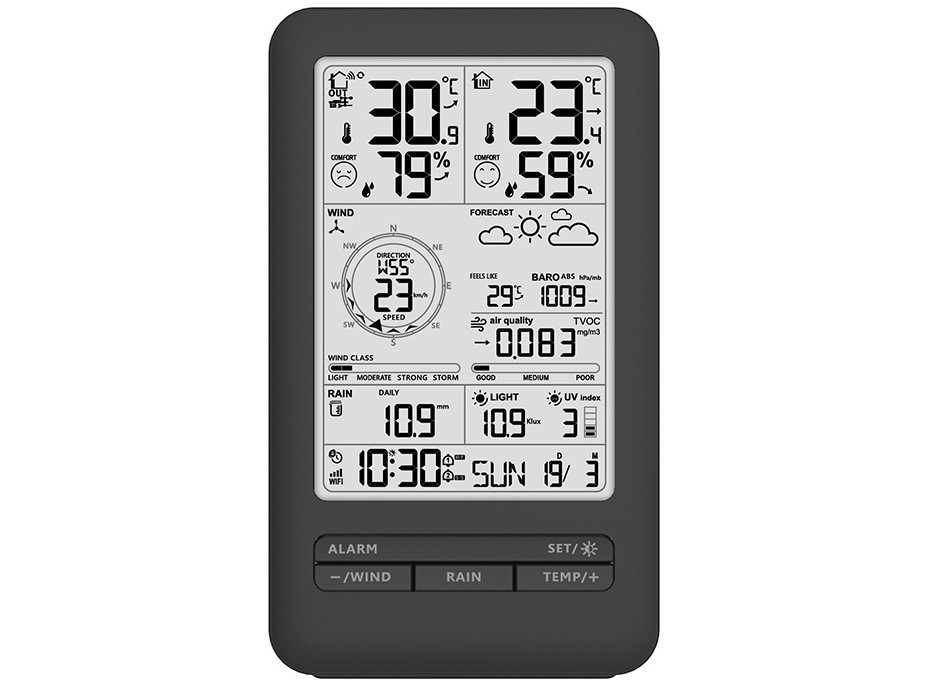 Solight profesionální smart WIFI meteostanice