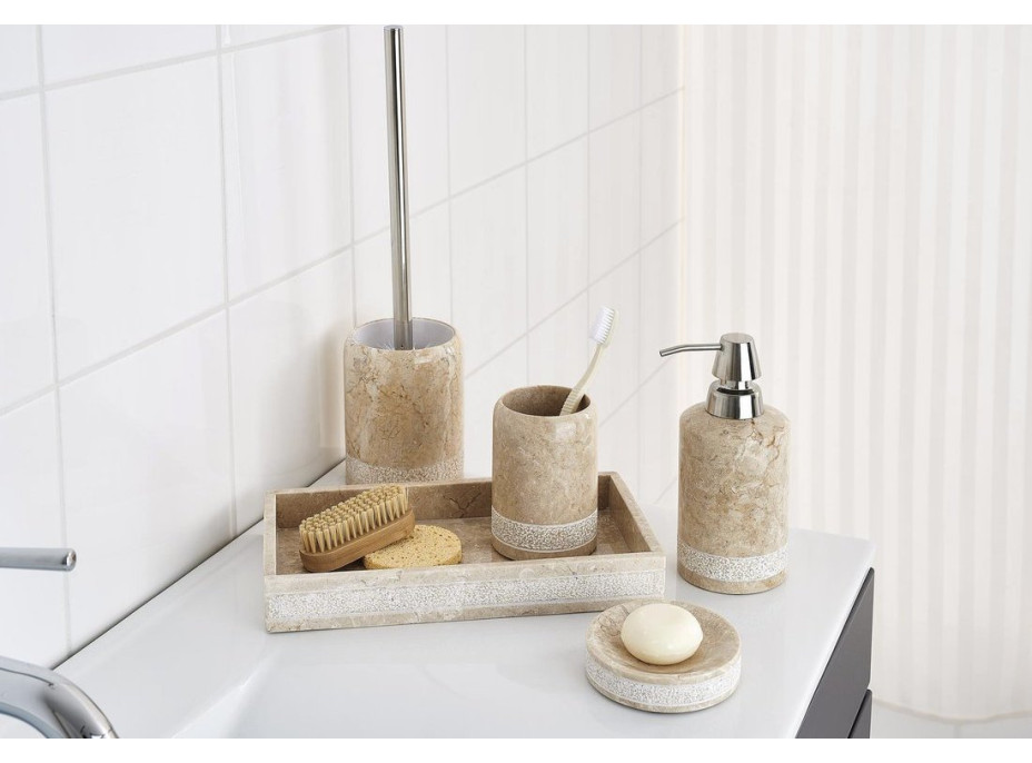 Ridder POSH WC štětka na postavení, mramor, béžová 2234419