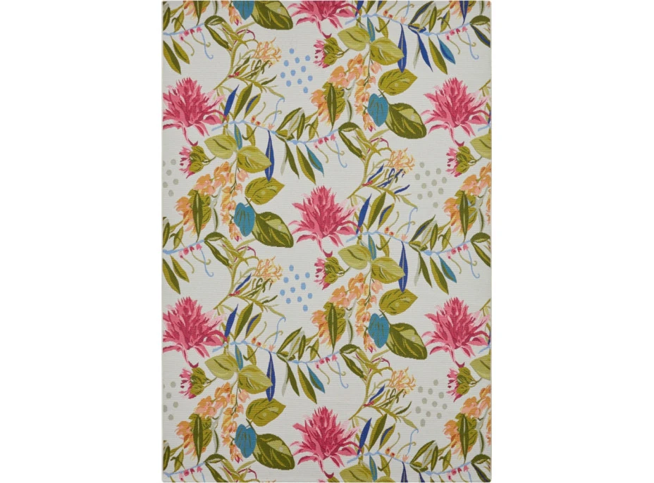 Kusový koberec Flair 105613 Flowers and Leaves Multicolored – na ven i na doma