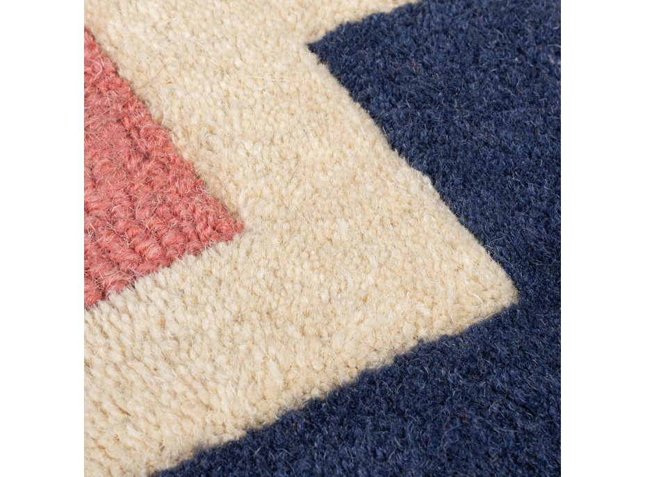 Ručně všívaný kusový koberec Illusion Retro Blocks Multi