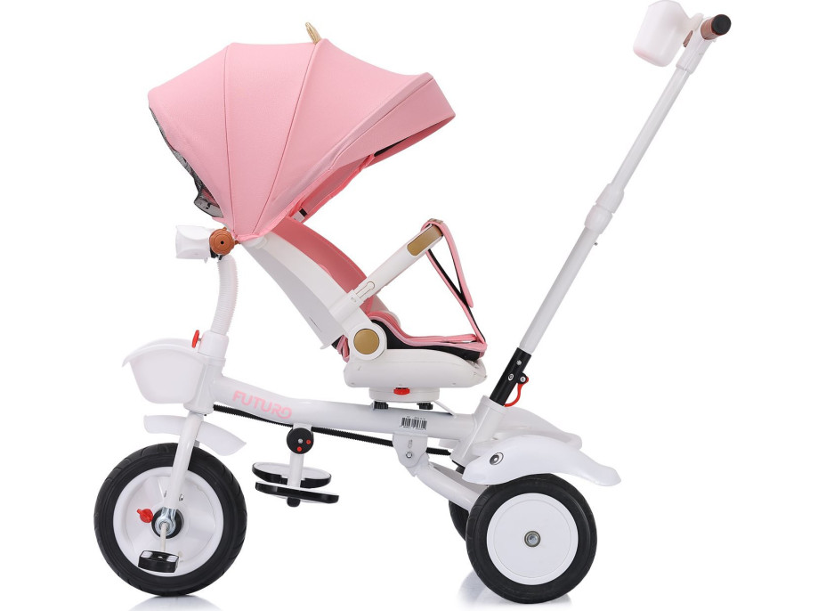 CHIPOLINO Tříkolka se stříškou Futuro 2v1 Princess