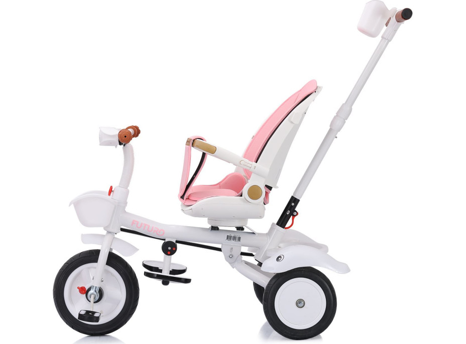 CHIPOLINO Tříkolka se stříškou Futuro 2v1 Princess