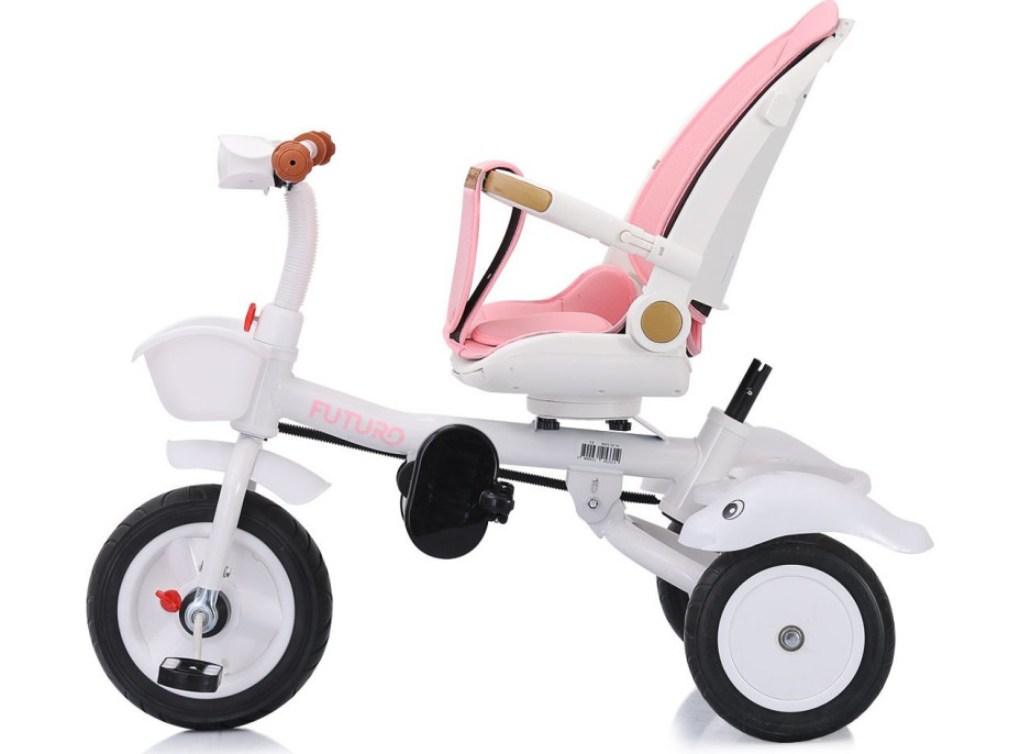 CHIPOLINO Tříkolka se stříškou Futuro 2v1 Princess